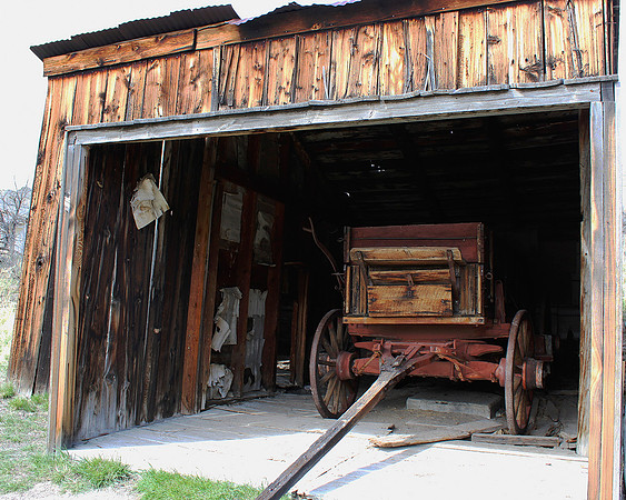 Wagon in Barn