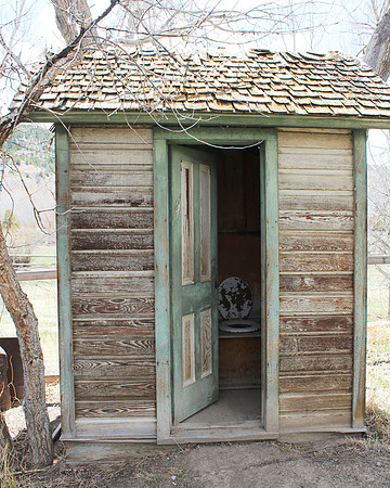 Turquoise Outhouse- Bannack, MT